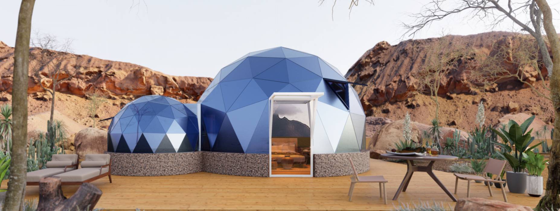 新宁县球形智能光伏玻璃星空房